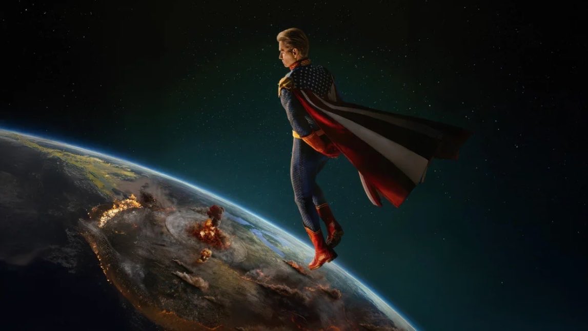 Sabíais que para tomar esta foto en el espacio tuvieron que hacerlo con un efecto croma y Photoshop? Esto se debe a qué Antony Starr no puede respirar fuera de la atmósfera terrestre #Homelander #theboys #curiosidades