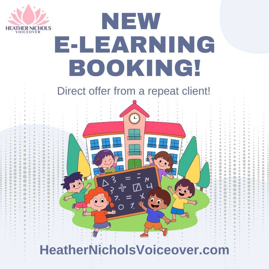 HeatherNichols's tweet photo. Ending the week with a fun e-learning #voiceover booking! It's always the best when a repeat client sends a job offer without having to audition. 🙌 This is why maintaining relationships with your clients is so important. Happy Friday my friends! 💖 #voiceactor https://t.co/V2bplLuG4n