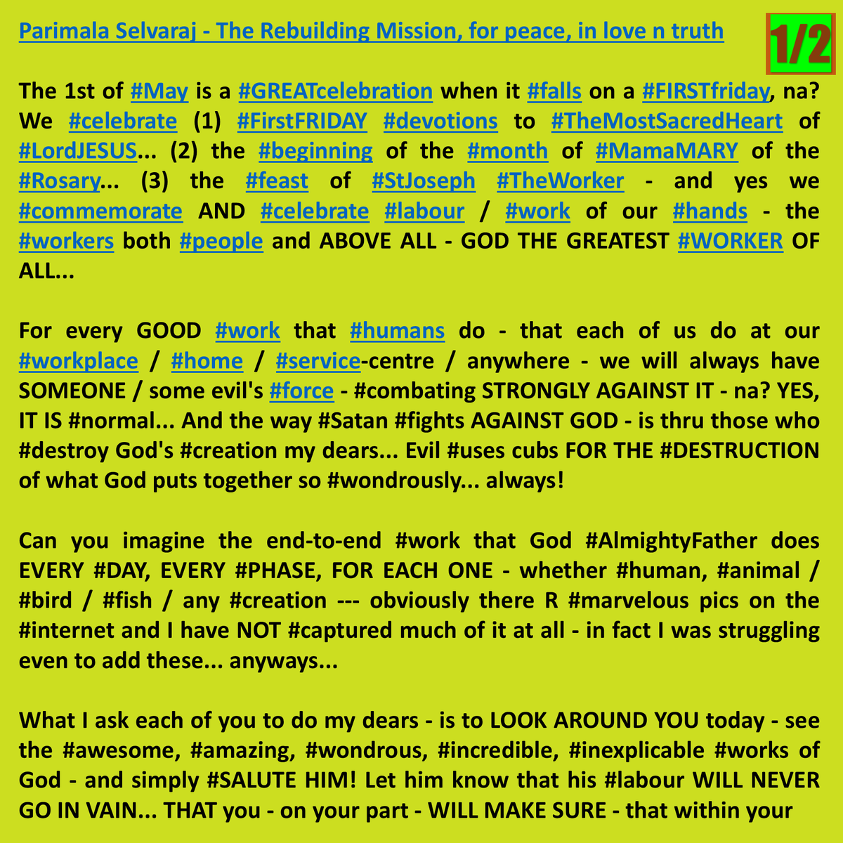 PariWriting's tweet image. We #watch so many #wonders in the #natural, is it not? ALL #intricate #works frm the #hands of God #AlmightyFather, yes there is so much2 #salute him for, this very spl #LabourDay.. while also #praying for his #creation 2b #correctly #nurtured+#nourished by ALL, FOR ALL.. #MayDay