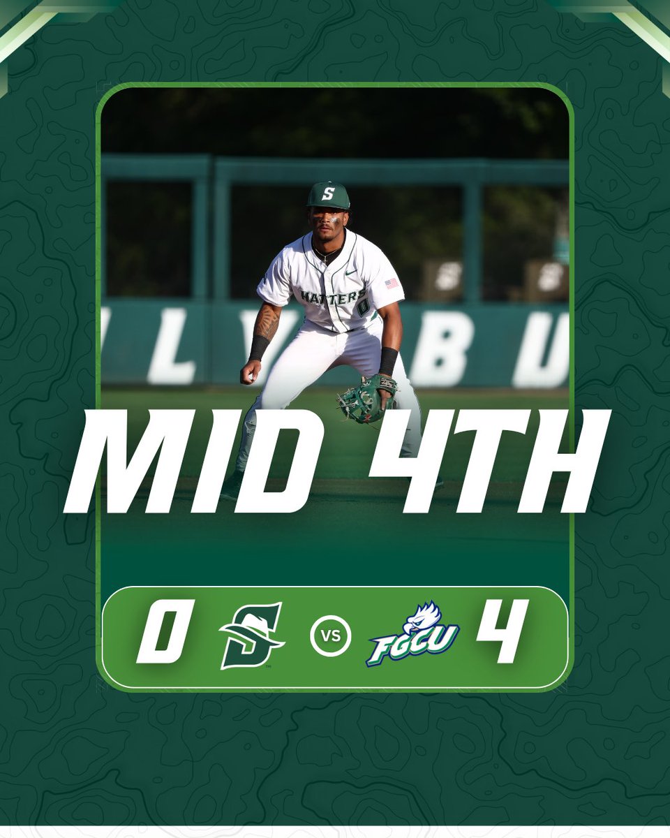StetsonBaseball's tweet image. Score remains the same as we head into the bottom of the 4th

#GoHatters | #DefendDeLand