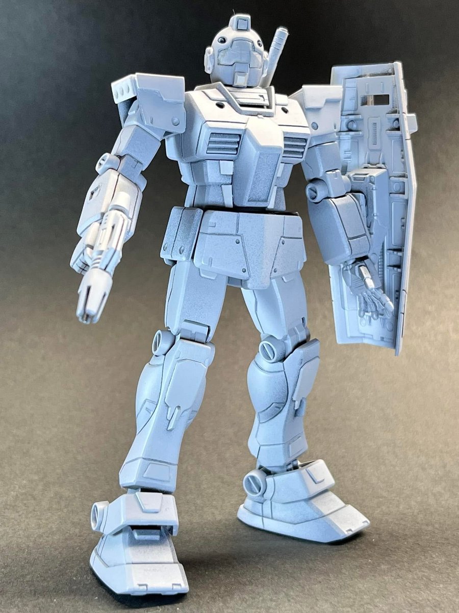 pJs0V0mfLujx6nG's tweet photo. 〝吹いてみようか、初めてのサフとやらを〟

超ノロノロガンプラLIFE〜

エコプラ 1/144 RGM-79 GM

2年前に初めての全身筋彫り、プラ板ディテール、初めてサフを吹いた時の記念ショットです‼︎

#萌え上がれ春のサフまつり
#ガンプラ
#ジム
#エコプラ https://t.co/JsK77eSZeq
