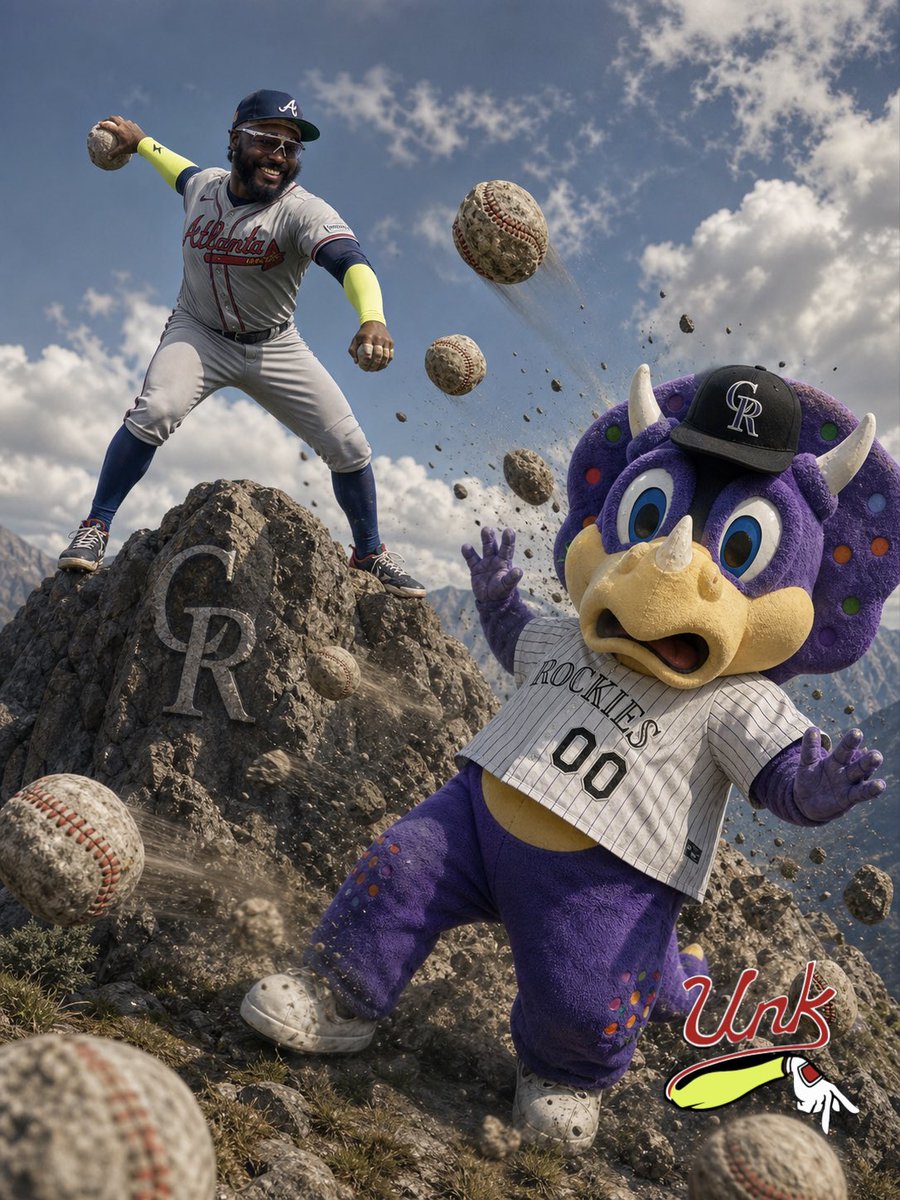MrDJPK's tweet image. Let’s send Dinger the Triceratops back to the ICE Ages tonight. Let’s go @Braves #atlanta #bravescountry