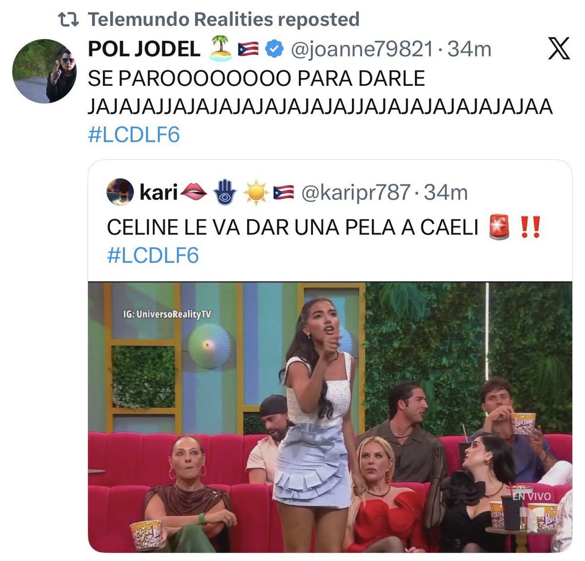 Telemundo está JARTO de los fans de mocoyombi #LCDLF6