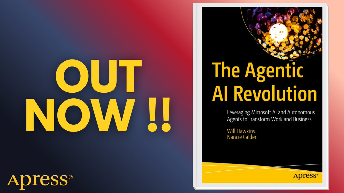 Apress's tweet image. AI with “agency” is a game changer: systems that reason, act, and deliver outcomes on your behalf. Explore how businesses can harness this shift—responsibly and securely. 📚 #AIRevolution #ResponsibleAI #EnterpriseAI #AgenticSystems

🔗 ow.ly/GQ6F50YEtS1
