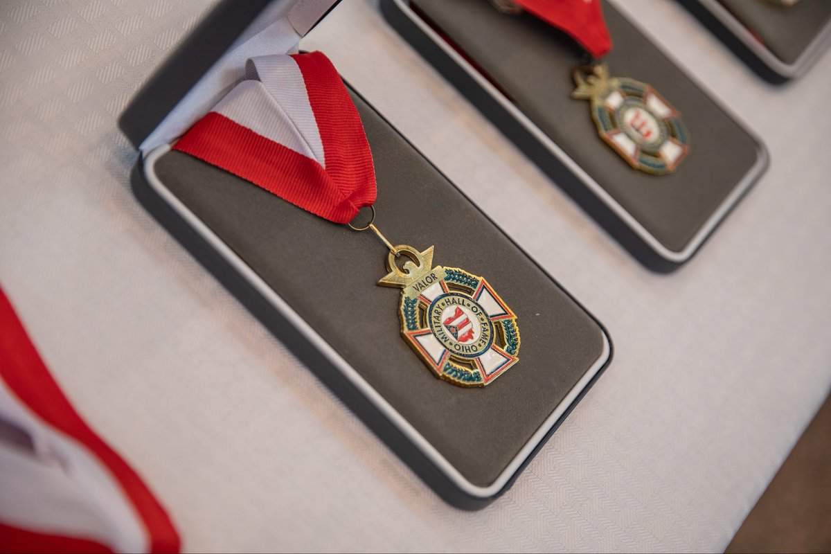 OHNationalGuard's tweet photo. Honoring Ohio’s Heroes

Congratulations to the newest Ohio National Guard inductees into the 2026 Ohio Military Hall of Fame, Capt. Roderick J. MacEachen (posthumously) and retired Sgt. 1st Class Larry Davidson.

📸: Staff Sgt. Thomas Moeger https://t.co/As0lWxnr81