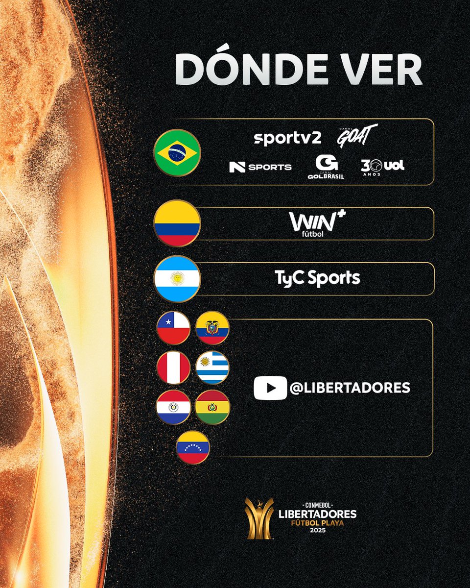 CONMEBOL Libertadores Fútbol Playa tweet media