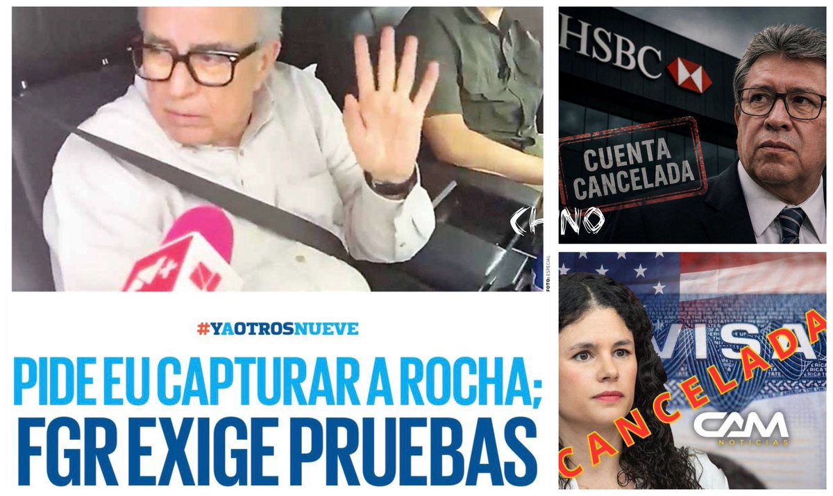 Se sentían intocables y solo son m¡erdas con poder…
Decían pestes de 🇺🇸 y chillan por sus visas…
👉🏼Están bajo la lupa de <a href="/POTUS/">President Donald J. Trump</a>  pronto se irán de la mano y formaditos, derechito a una cárcel gringa!
🚨Lo celebro, como todo mexicano de bien! 👏🏼👏🏼👏🏼