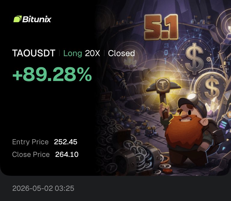 theostaei's tweet photo. 🔥 +89% on TAOUSDT — and we’re just getting started.

The market rewards patience and precision 📈  
More setups are coming, more profits ahead.

Stay locked in, follow the signals, or trade alongside us — your choice. 👇  

https://t.co/Z22liY2N4Z https://t.co/uZ0tSzJZvS