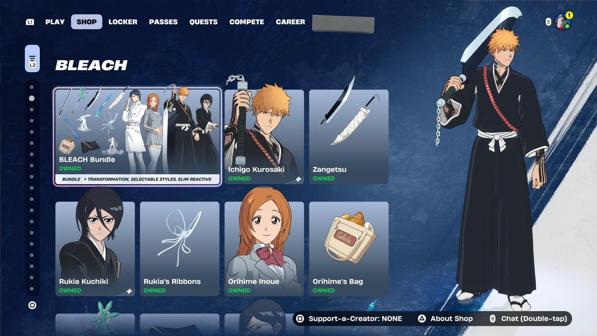 LucienRemiSimp's tweet image. Decent shop
- New Clone Wars skins
- Bleach returned! 
- Hoshimachi SuIseI Returned! 
- New Kicks
Code LucienRemiSimp if u buy anything! #Ad