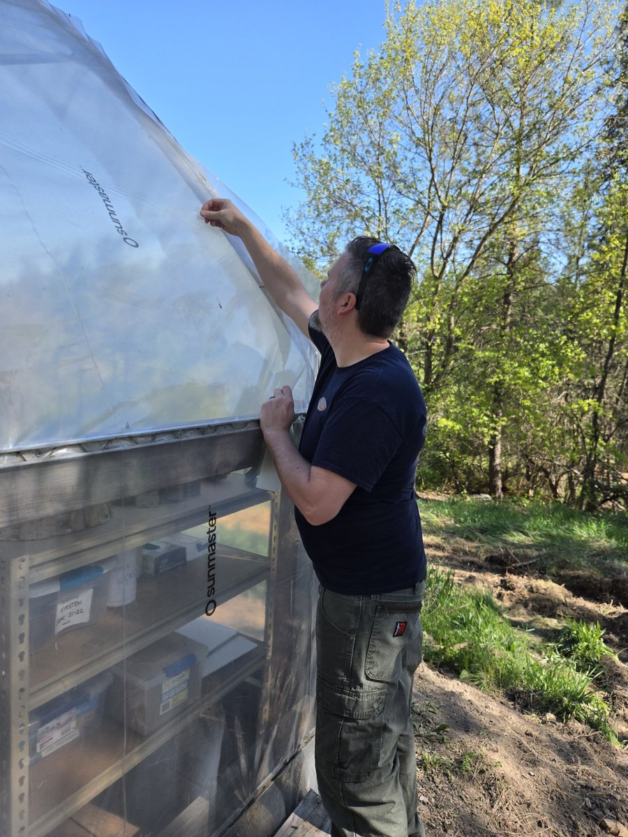 S_Sunscreen's tweet photo. We helped the Extreme Team KXLY  and @markpkxly at Camp Dart-lo with updated signs for their archery, bouldering hut, and activity areas, greenhouse repairs and decals! A great refresh for the kids who will be attending camp this summer! https://t.co/WbdDNofvFL