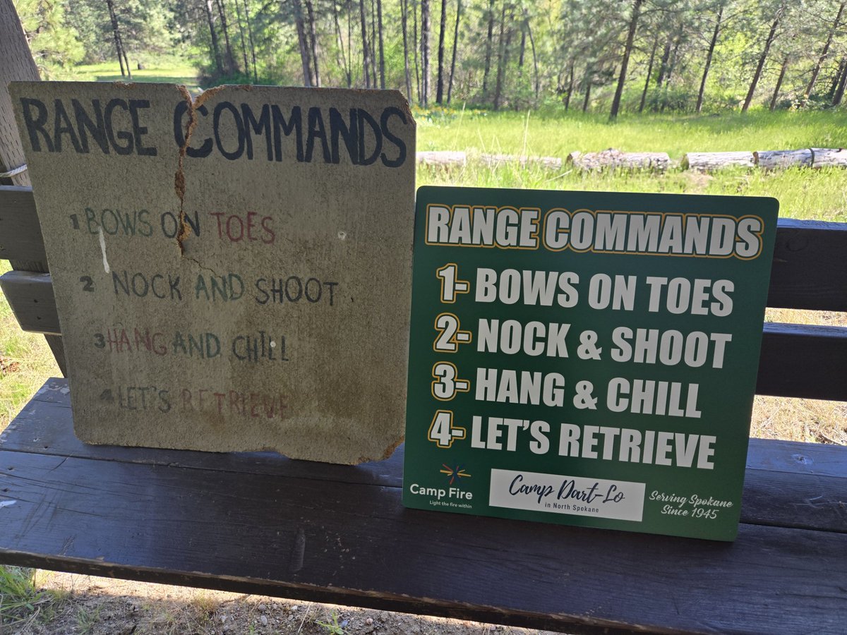 S_Sunscreen's tweet photo. We helped the Extreme Team KXLY  and @markpkxly at Camp Dart-lo with updated signs for their archery, bouldering hut, and activity areas, greenhouse repairs and decals! A great refresh for the kids who will be attending camp this summer! https://t.co/WbdDNofvFL