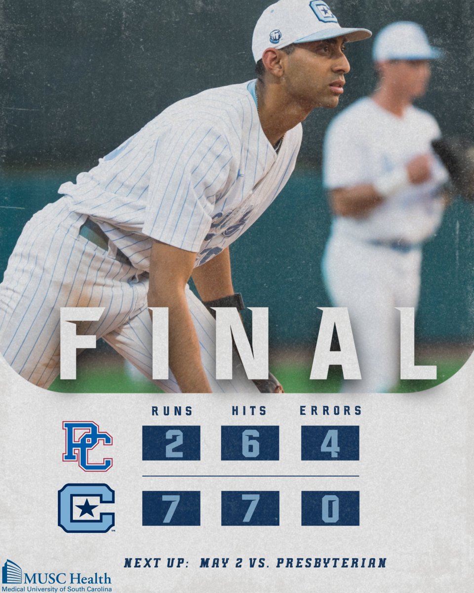 CitadelBaseball's tweet image. 𝐁𝐔𝐋𝐋𝐃𝐎𝐆𝐒 𝐖𝐈𝐍!

Four in the third and seven strong from Holmes helped the Bulldogs open the series the right way on the 🛣️!

#jOURney