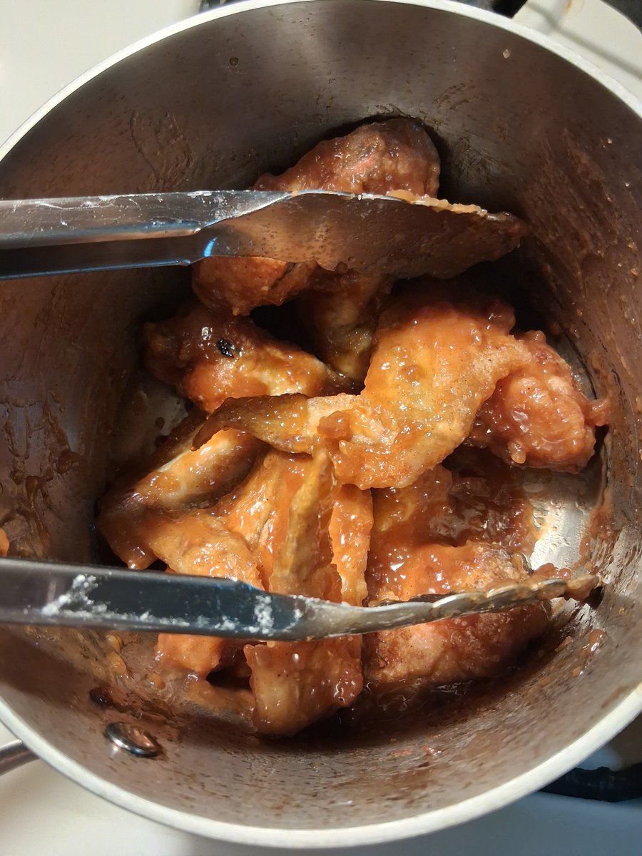 SIMPLY_SUBMIN's tweet image. #PANFRY #TOSS #COAT #CHICKENWINGS