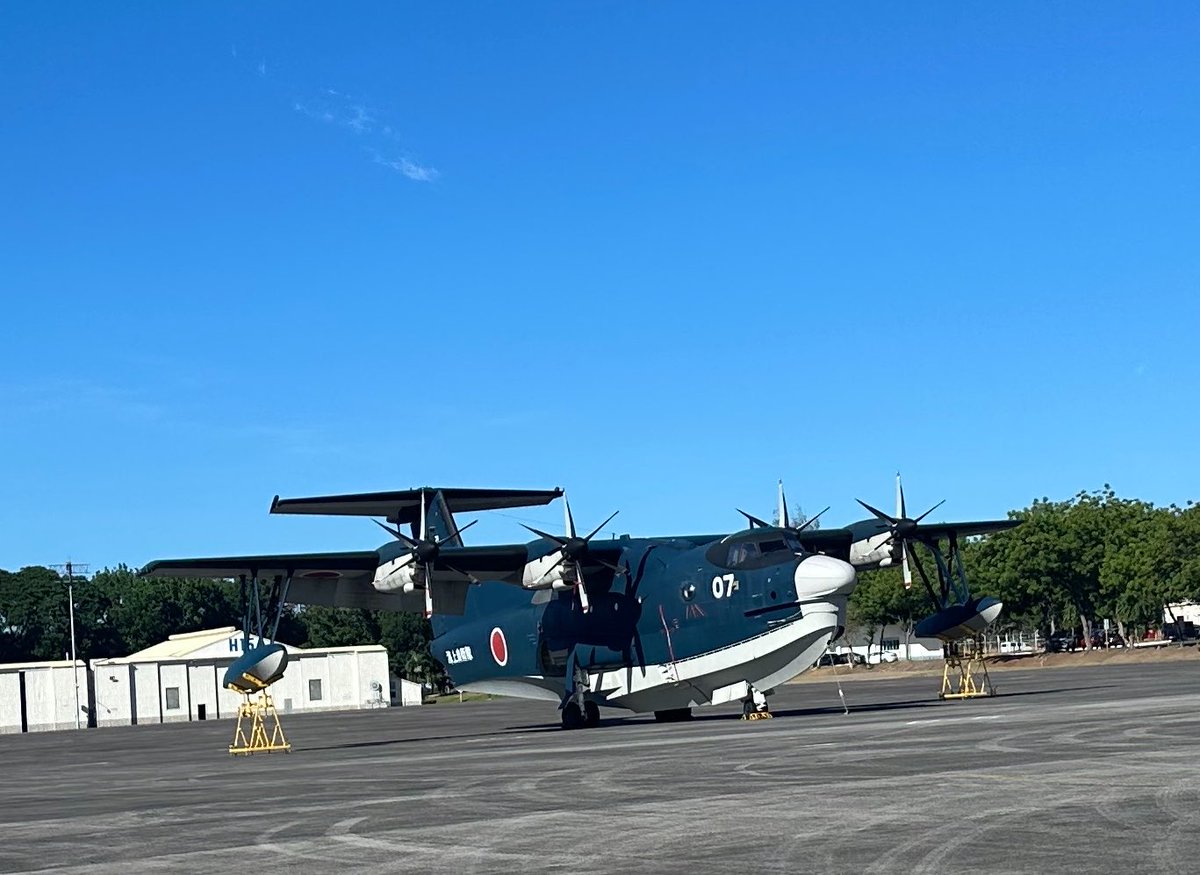 Japanese Military Seaplane spotted somewhere in Central Luzon.