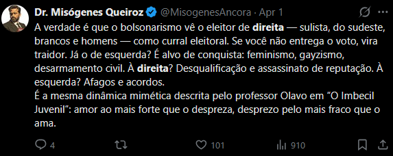 Dr. Misógenes Queiroz tweet media