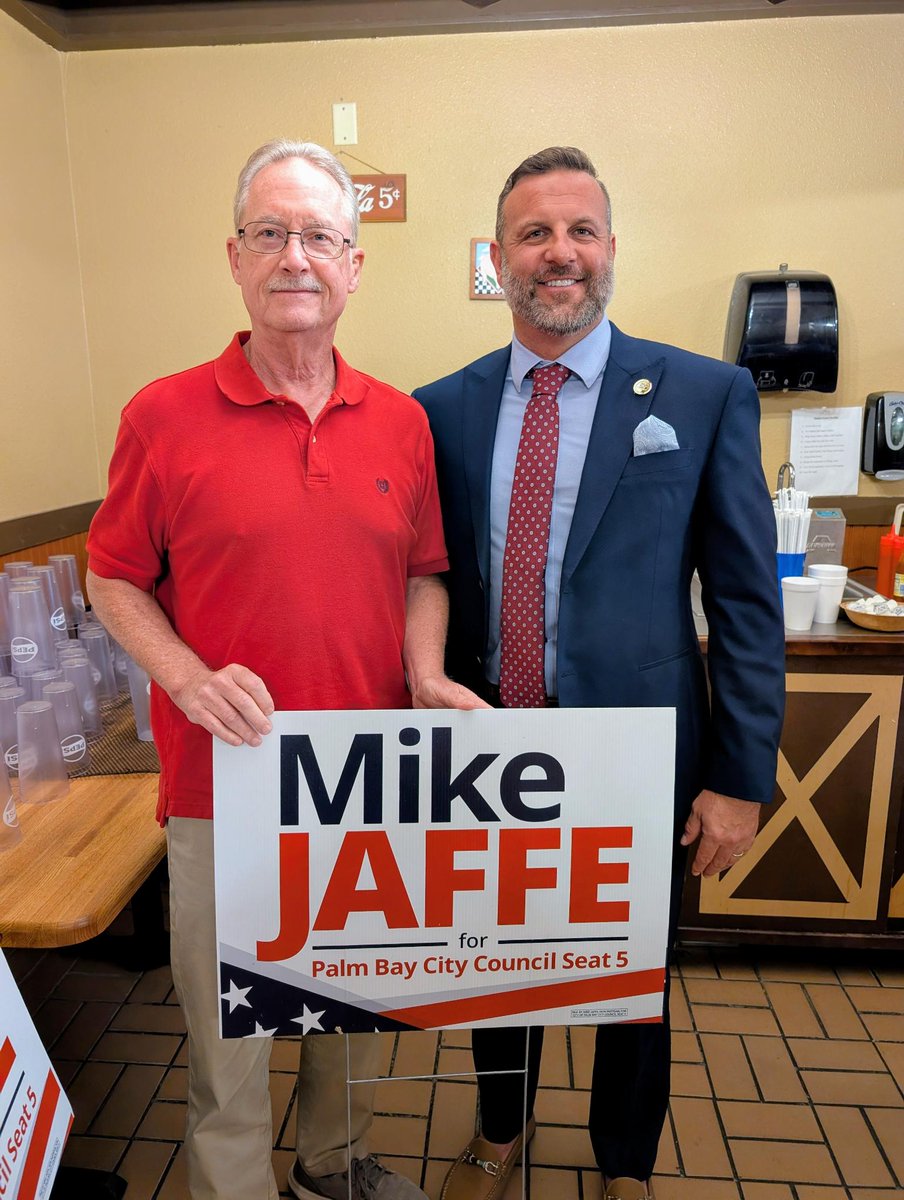 BreConPatriots's tweet photo. Great presentation by Mike Jaffe, Vice Mayor, Palm Bay at the FRWA meeting today.
@DFosdick https://t.co/LLqhI3sjI5