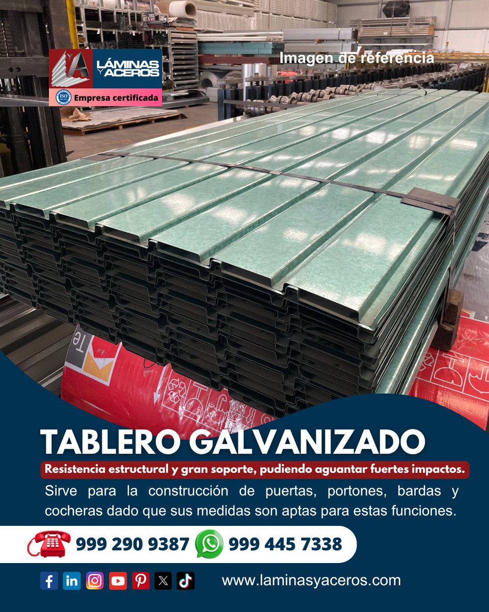 Laminasyaceros's tweet image. 🔩 Tablero galvanizado: fuerte, duradero y resistente a la corrosión

📞 999 290 9387 | 📲 999 445 7338
💬 Contáctanos, te asesoramos
🙌 Estamos para servirte

#TableroGalvanizado #Construcción #Calidad
