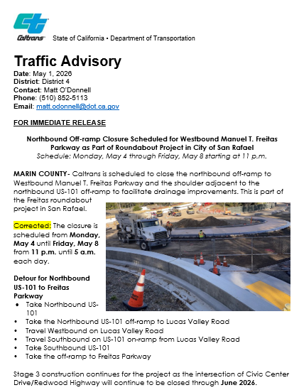 Caltrans District 4 tweet media