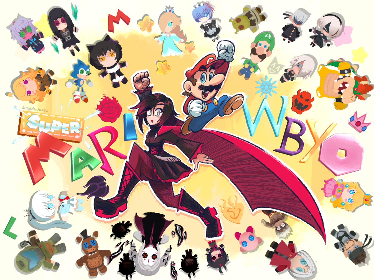 jacobscomix's tweet image. The return!‼️🍝🌹 
#mariwbyo #supermario #crossover #rwby #webcomic