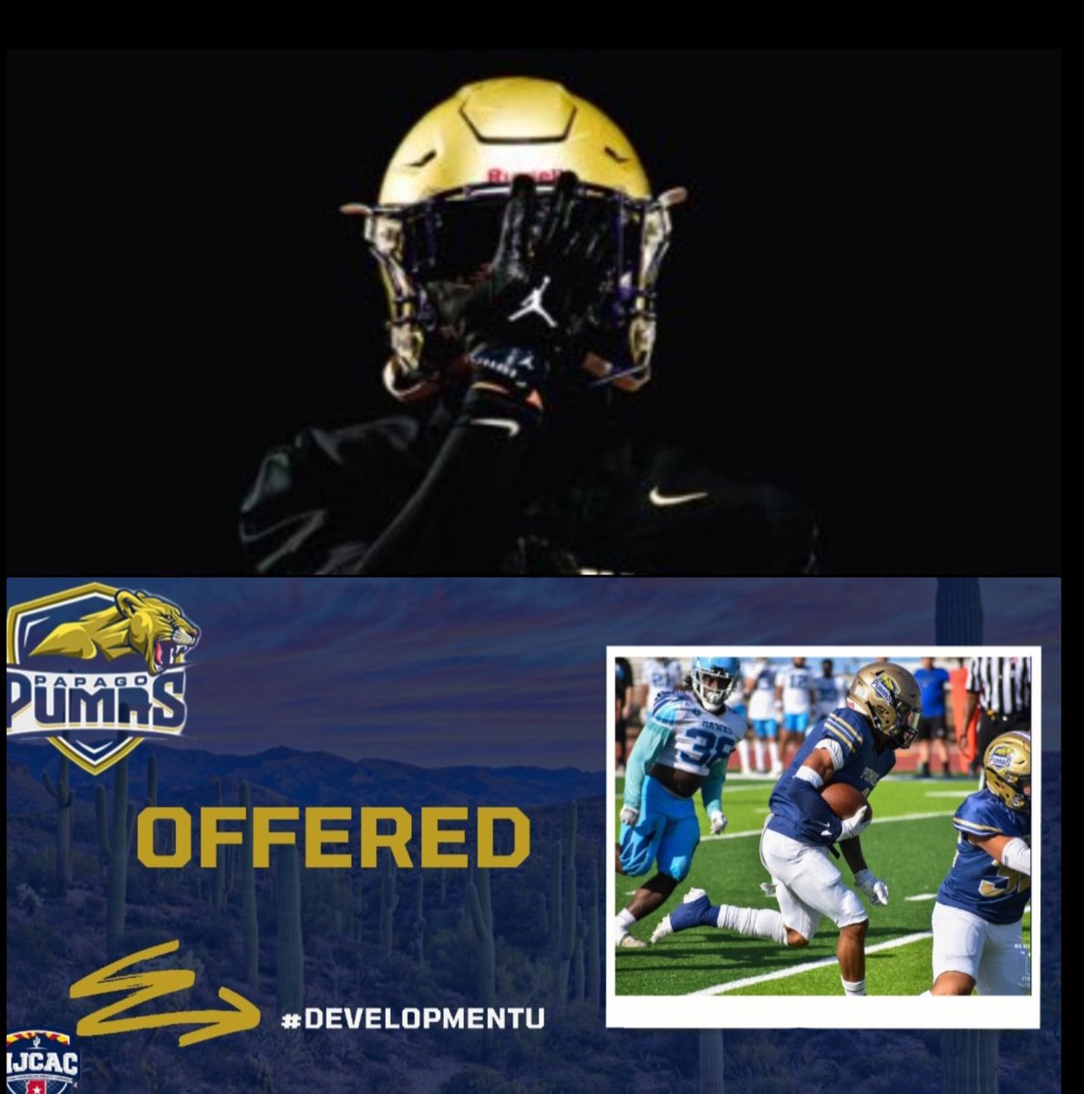 Anthony17Dimas's tweet photo. 2nd Offer!! Thankful for the opportunity to play at the next level @N_W_Sports @PapagoPumas @CoachBSTRO @Jasonbrown230 @Coachjack18
@CoachJoeMedina1 @SabinoFootball1 @Coach_McBrayer @MichaelWoosley https://t.co/QG9U4pd5PK