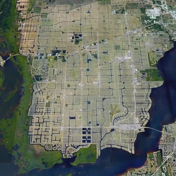 historyinmemes's tweet photo. Cape Coral features over 400 miles of navigable waterways, giving it the largest canal system of any city in the world. https://t.co/tA8AoNPjhX