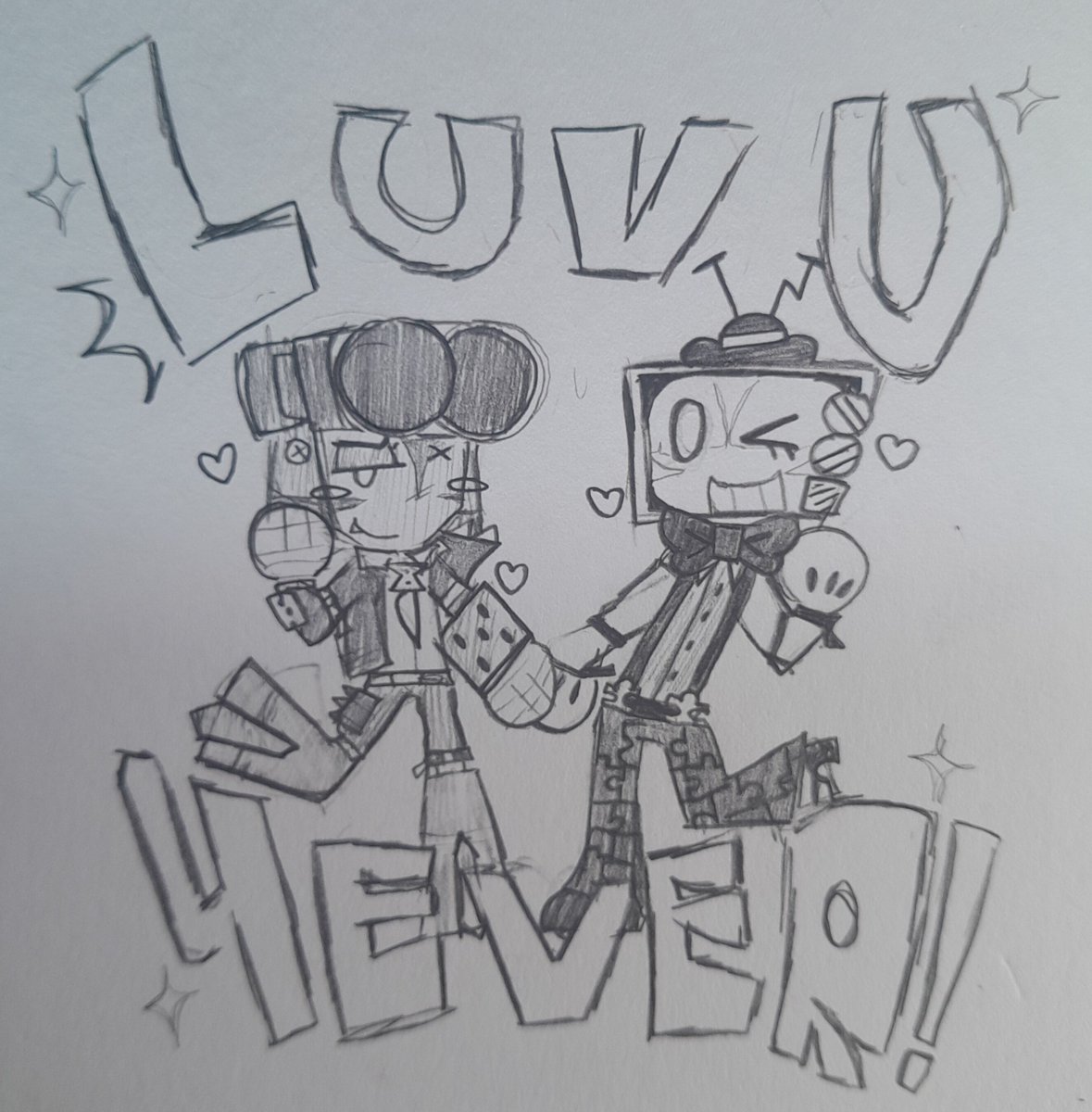 Th3sillyone's tweet image. heck yeah got some gunshow, and now one of my fav drawings ! i had a hard time drawing Wpnz since i'm still learning how to draw him but puzzles was some how pretty easy ! 

#mrpuzzles #mrwpnz #gunshow #smg4 #drawingsㅤㅤ