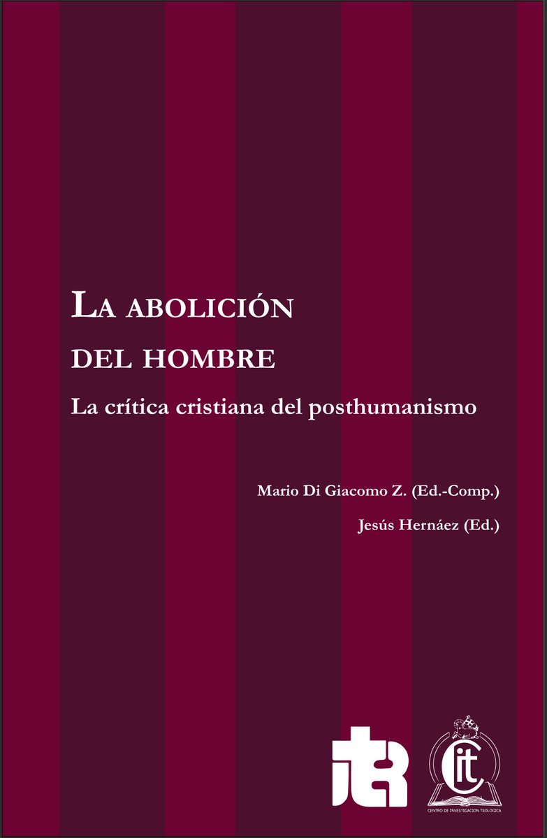 Muy feliz de haber participado en este libro, junto a otros profesores y teólogos, sobre los peligros del posthumanismo desde el punto de vista cristiano. Los interesados pueden bajarlo aquí: 
academia.edu/166170106/La_a…