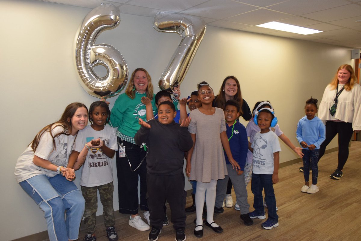 AllisonvilleES's tweet photo. We were excited to celebrate National Principal Day for Mrs. Reffett today in several different ways! We had a Taylor Swift themed dress up day, decorated her office, and staff members brought her random balloons throughout the day! #WeareAV🐊 https://t.co/dCzC5JZA4H
