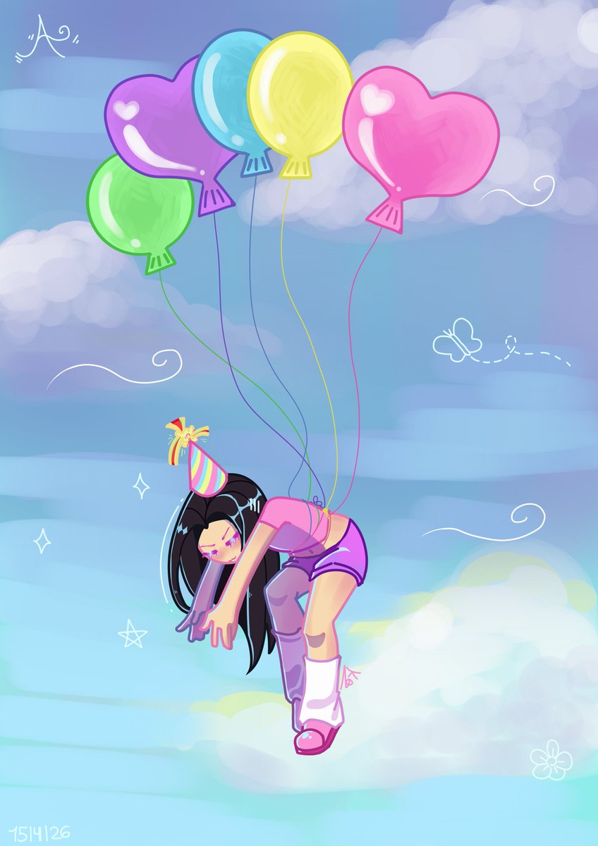 Pilox_11's tweet photo. 🌈Dibujo🫰
_drawing I made for my friend for her birthday_🫰 https://t.co/CpycSrXZ2o
