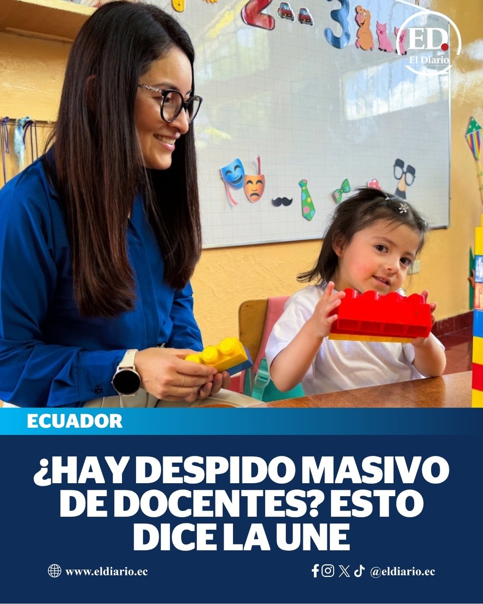 eldiarioec's tweet image. #Ecuador | ¿Hay despido masivo de docentes en Ecuador? Esto advierte la Unión Nacional de Educadores (UNE) ► ow.ly/mhb150YTGxZ