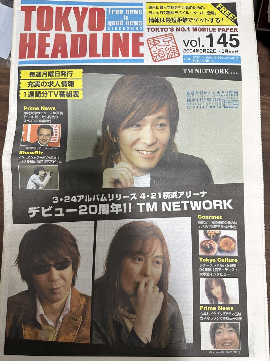 物持ちが良いので、TM NETWORK 20周年イヤーの時に発刊された、TOKYO