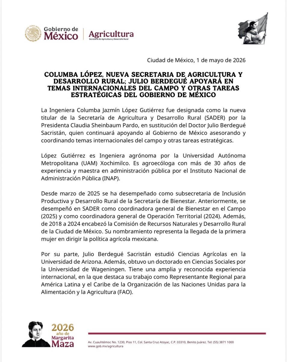 Gobierno de México tweet media
