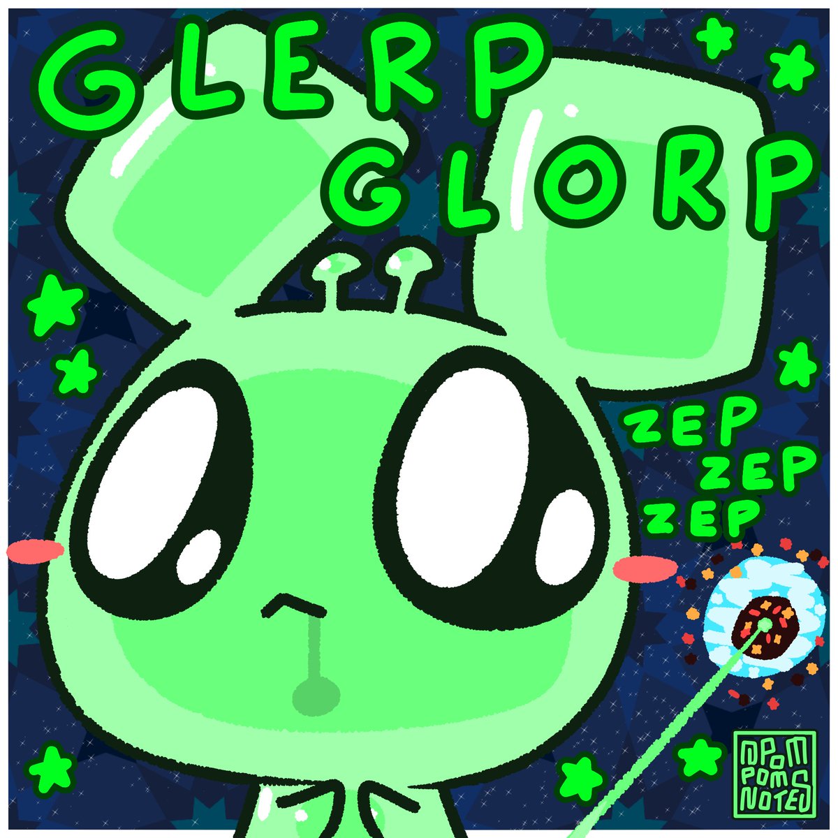 Glerp glorp zep zep zep! 👽💬 

#Digitalart #Oc #Silly