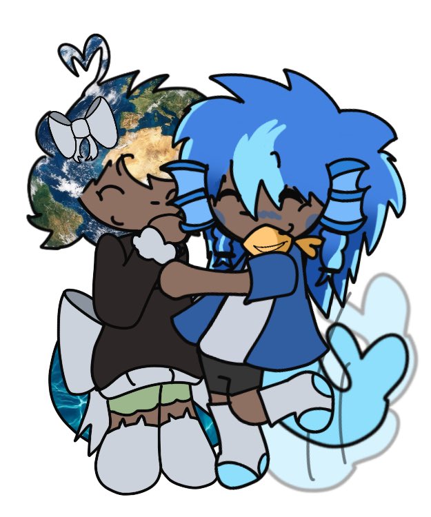 Kaleva2763's tweet image. Earth x Neptune!! &amp;gt;&amp;lt;(NOT SOLARBALLS) #oc #art  #planet #earth #neptune #earthxneptune #ocart #OC #OCart #planets