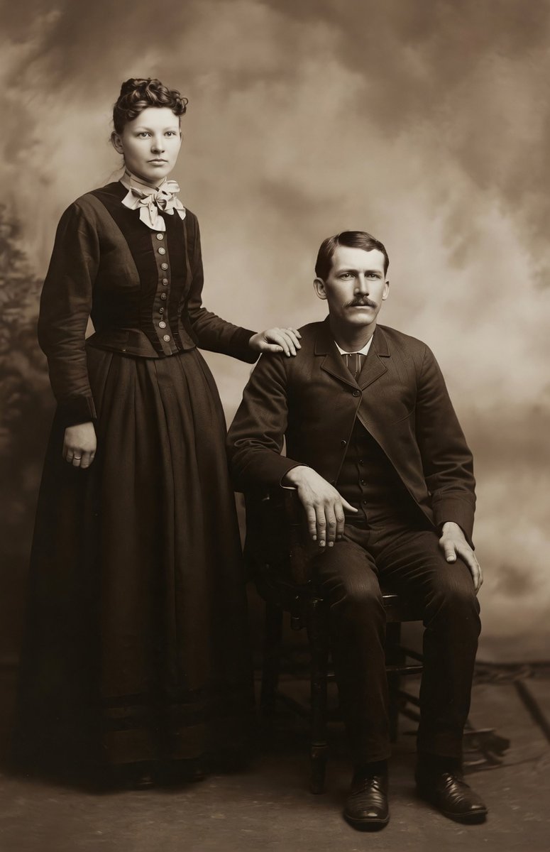 Look what an awesome restoration SuperGrok did for my maternal great-grandparents’ wedding photo. Charles and Anna Caudle were married on December 3, 1891 in Talladega County, Alabama. Not only can Grok clean up your old photos, but it can help with your family tree research as
