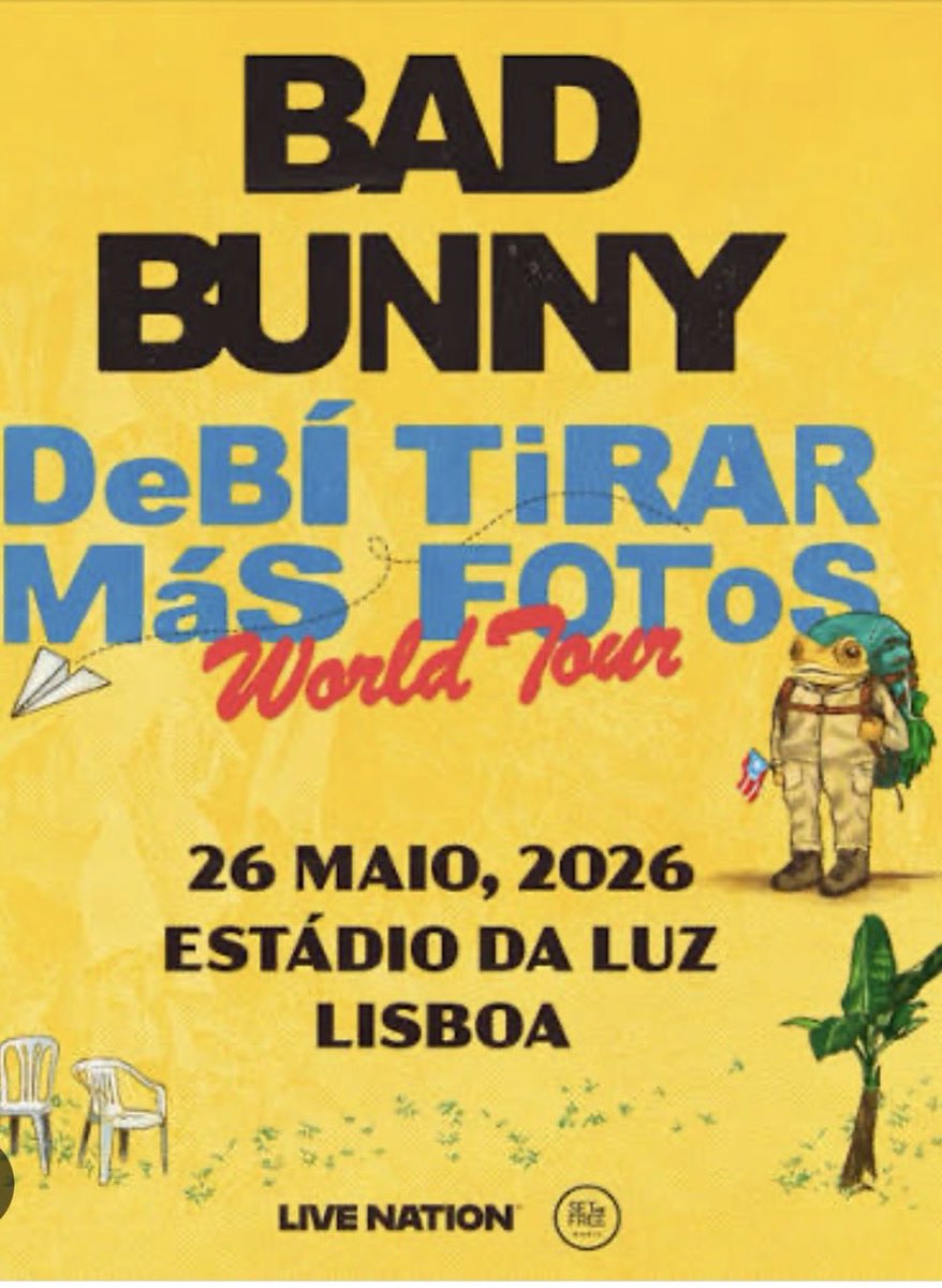 DomenicaAcost20's tweet image. Vendo dois bilhetes para Bad Bunny (250€)
#badbunnyentradas #portugal #estadiodaluz #badbunnylisboa
