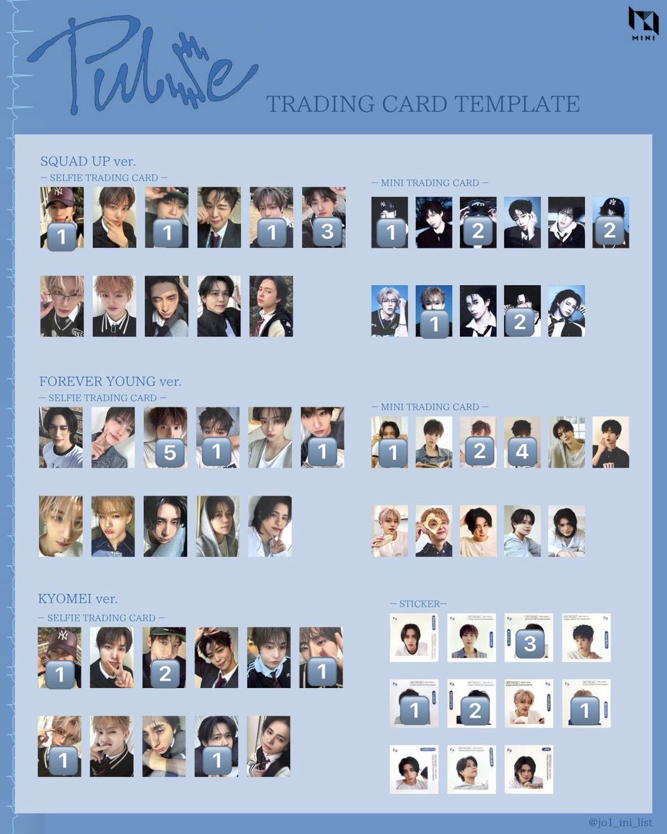 trade_mini03's tweet photo. INI 8TH SINGLE PULSE 封入トレカ 交換

【譲】
画像

【求】
未使用シリアル(ｼﾘ1:ﾄﾚ3～)

郵送希望です📮
お気軽にお声掛けお願いいたします🙇🏻‍♀️
#INI交換 #INI譲 #INI求 https://t.co/0c1LSnxUsc
