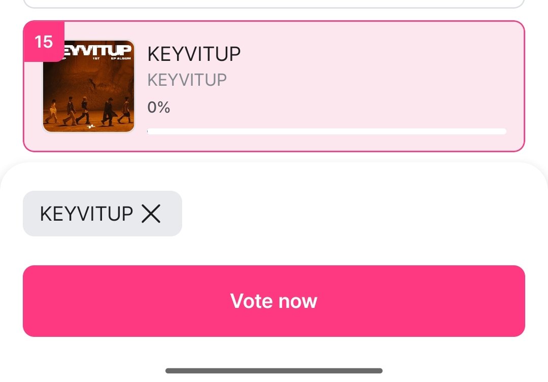 KEYVITUPVAST's tweet photo. [📢] 260502 EP.927 | PRE-VOTE M!COUNTDOWN is NOW OPEN!

Please make sure to participate on voting KEYVITUP - KEYVITUP using your Mnet Plus account!

Vote here 🗳️ https://t.co/isOhxtJ7i0

#KEYVITUP #키빗업
#KEYVITUPVAST https://t.co/zLFfBSOpFT