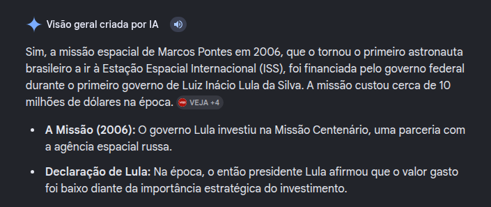 O Senador inútil Marcos Pontes, pra quem não sabe, só é astronauta devido ao gasto de US$1 milhão de dólar por DIA, e foi pago pelo Lula com nosso dinheiro. 
Colocando os pingos nos i's pra que sequer sabia, ou lembrava.
O governo Bolsonaro teve em sua maioria ptistas, fato.
