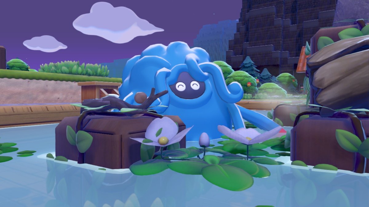Clover584's tweet photo. I’ve been working hard on Sunshine island! <3
I’m trying to connect all the current builds on the island together without changing too much! 💕
While I was working on the hot spring, Tangrowth came over to see the plants! 🥰
#ぽこポケ #メタモン #pokopia #Tangrowth https://t.co/J0UdBbsOxp