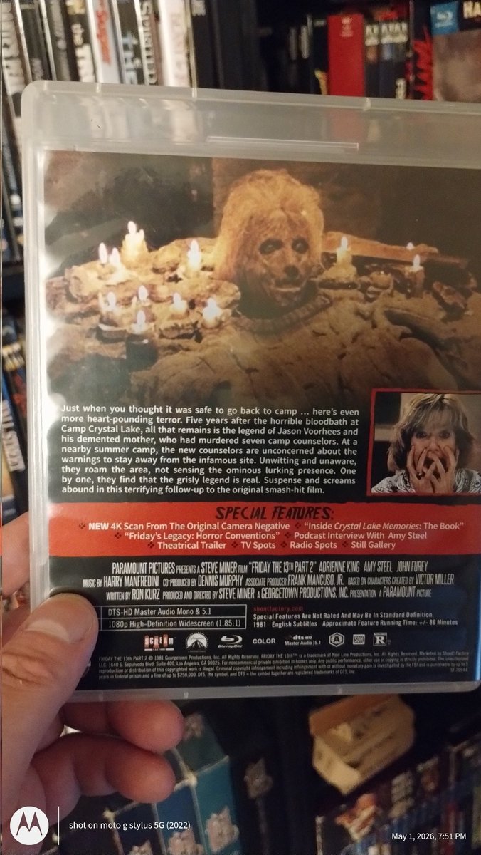 annericelover's tweet image. #HAPPY45THANNIVERSARY TO #FRIDAYTHE13TH2 (1981) 
Iit's the 45th anniversary of one of my favorite sequels in the F13TH saga. May 1, 1981 to be exact &amp;amp; it's appropriate that it's on a Friday. 
@F13thFranchise @Friday13thGame #PhysicalMedia 
#BluRay #F13thBluRay