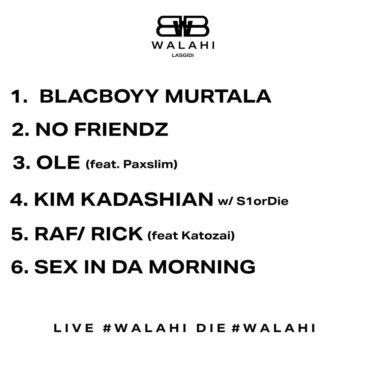 Ent501's tweet photo. BLACBOYY 

WALAHI (EP) 

OUT NOW ON ALL PLATS https://t.co/xVl1HOBe5v