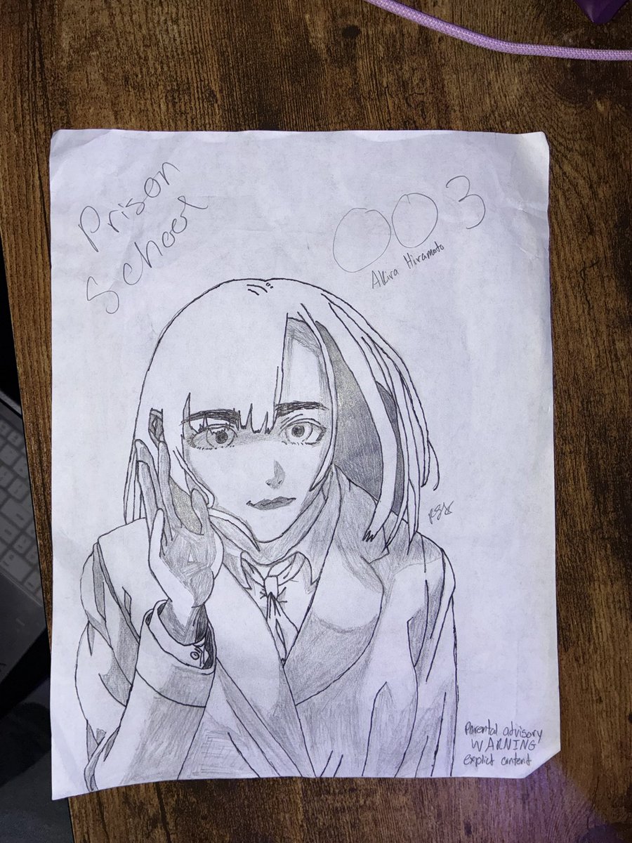 Poohstar1129460's tweet image. Have yall read prison school? #prisonschool #prison #school #manga #book #drawing #draw #drawings #art #anime