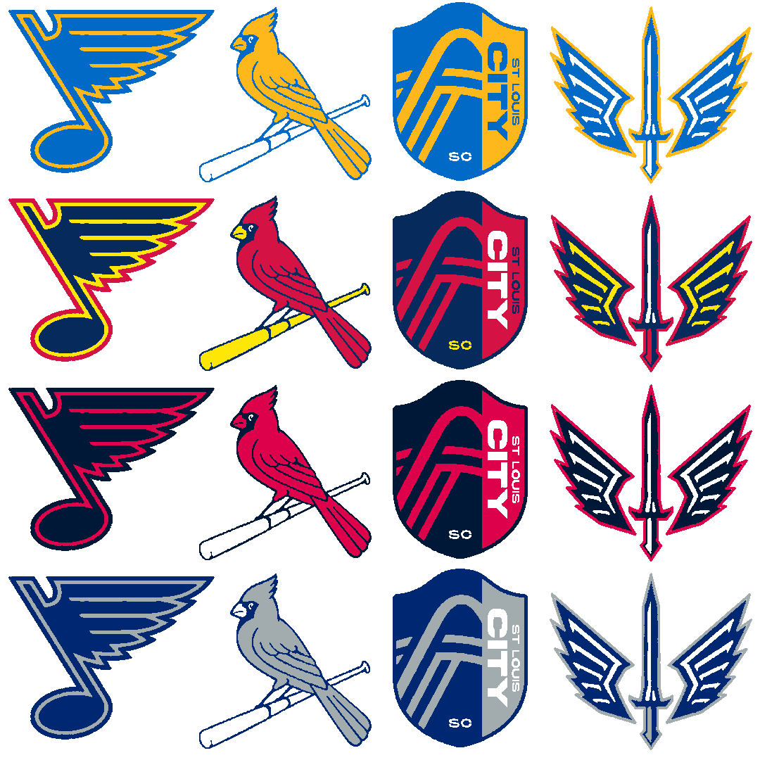 PenguinNote67's tweet image. If all four St. Louis teams had the same color scheme

#STLBlues
#STLCards
#AllForCITY
#KawIsTheLaw