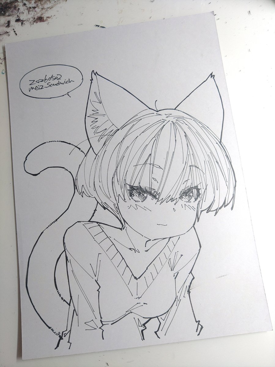 にやり
#lineworks #wipart #catgirl #traditionalart #kawaiiart #cutekawaii #moeart
