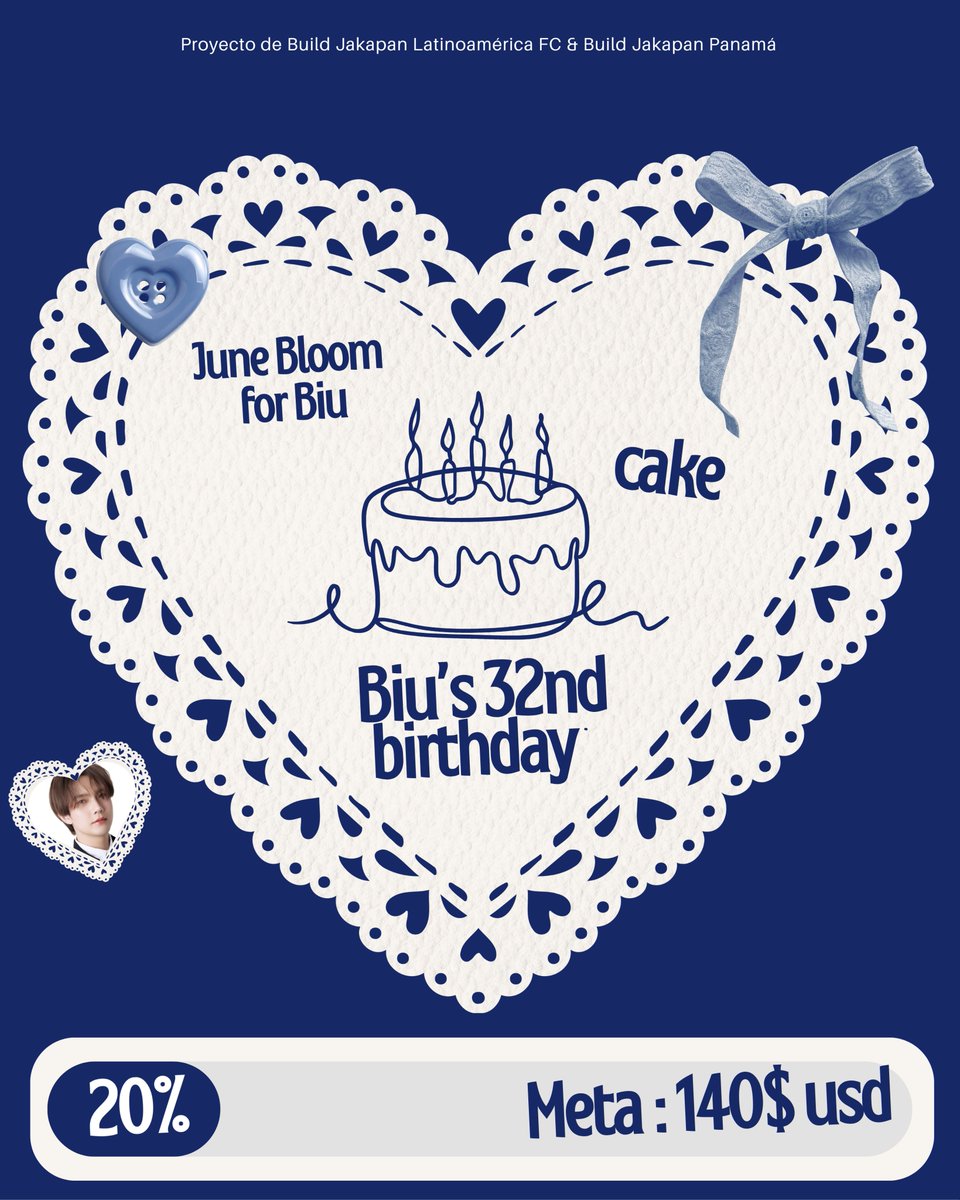 🚨Donations update 🎂

Every contribution brings us closer to our goal

📌 Donate here:
forms.gle/kj9XjTTVzs9CNR…

Deadline May 23

🎯 Project Goal: $140

🏷 Total Funds Raised to Date: $28

👥 Number of Donors: 1

📊 Percentage Reached: 20%

#BuildJakapan <a href="/JakeB4rever/">BIU.</a>
#Beyourluve