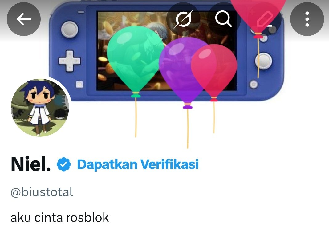 asik ada balonnya