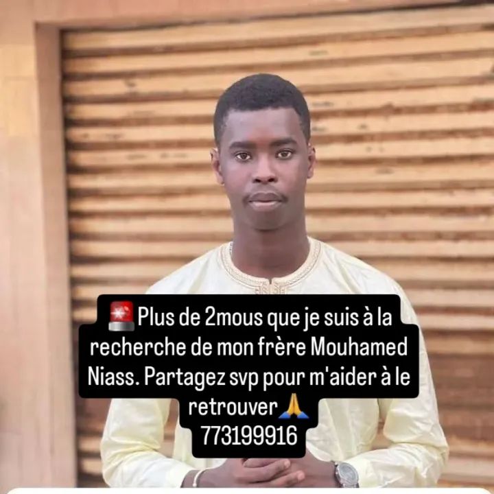 Avis de Recherche Senegal tweet media
