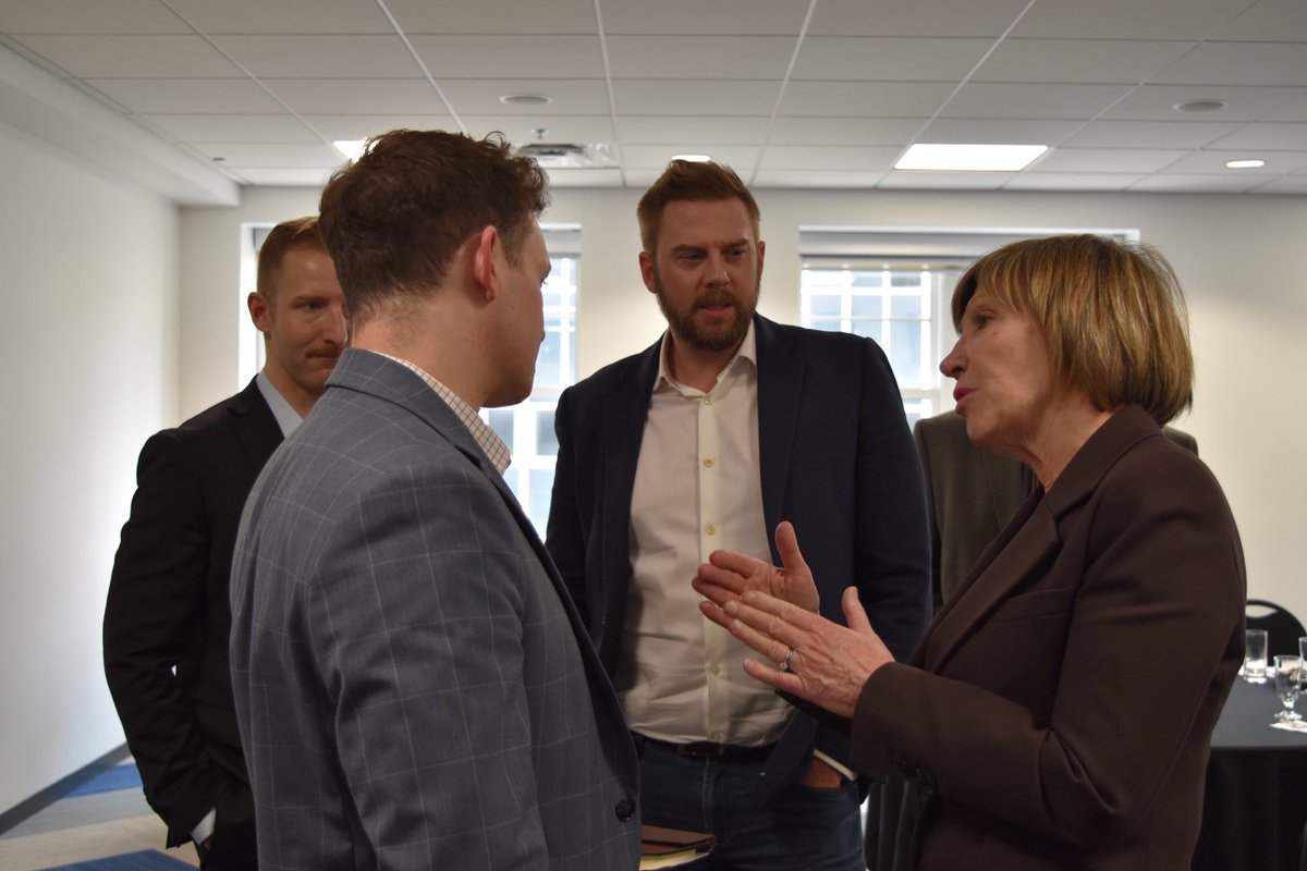 EleanorO_MP's tweet photo. Earlier today, I spoke with Edmonton business leaders about our Spring Economic Update. It highlights the progress we’ve made to build Canada strong and sets out our plan for the path forward. 

My message was simple: Alberta has the people, resources, and ambition Canada needs to compete and win — and our government will help us capitalize on that opportunity.