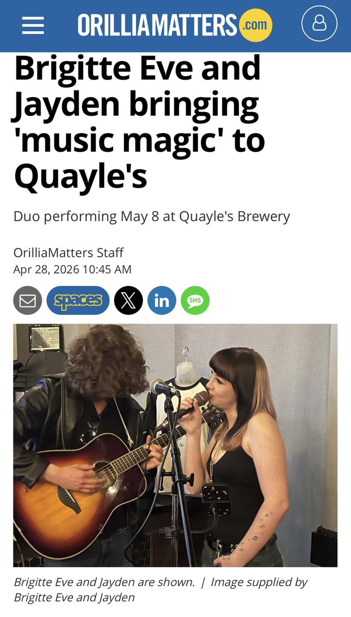 Check out the news! Catch us May 3 and 8. #duo #MusicMagic #brigitteeve #livemusic <a href="/IndyLiveRadio/">Indy Live Radio</a> <a href="/JimmyKimmelLive/">Jimmy Kimmel Live</a>